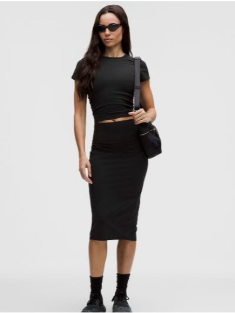 Lululemon Nulu Slim Fit High Rise Midi Skirt